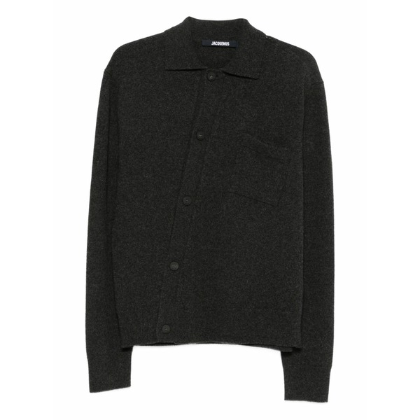 ジャクエムス メンズ ジレー アウター Button cardigan Grey