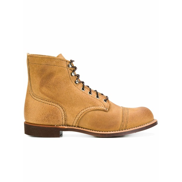 レッドウィング メンズ ブーツ シューズ Camel suede iron ranger desert boots Brown