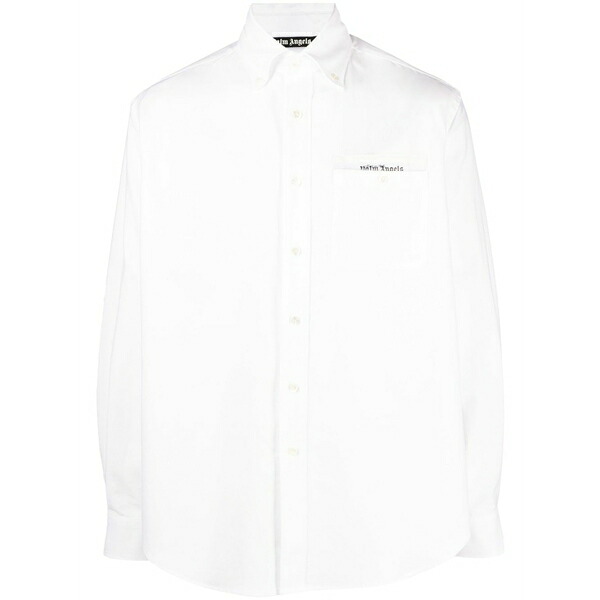 パーム・エンジェルス メンズ プルオーバー トップス Sartorial-tape cotton shirt White