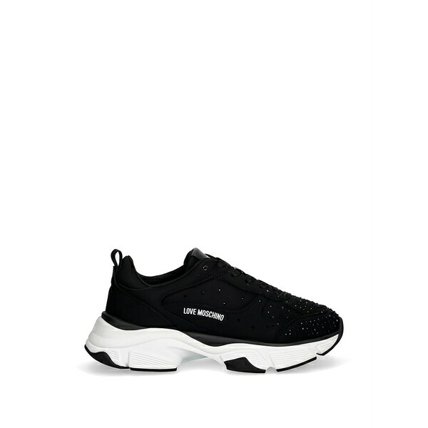 優しいこと モスキーノ レディース スニーカー シューズ Stud-embellished sneakers Black