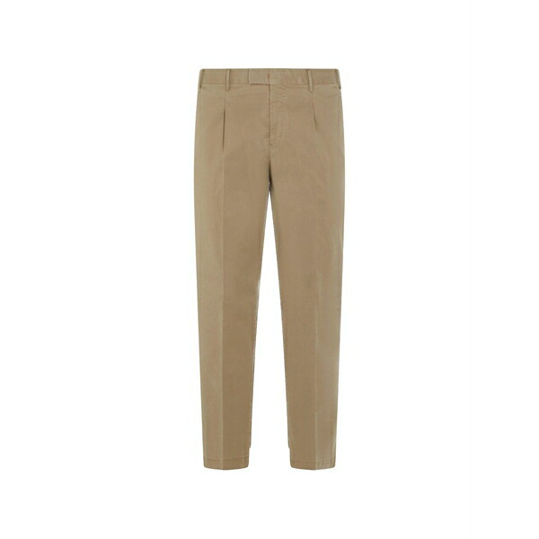 PTトリノ メンズ 心地好いズボン下 ボトムス Belt-loops pleated trousers Neutrals
