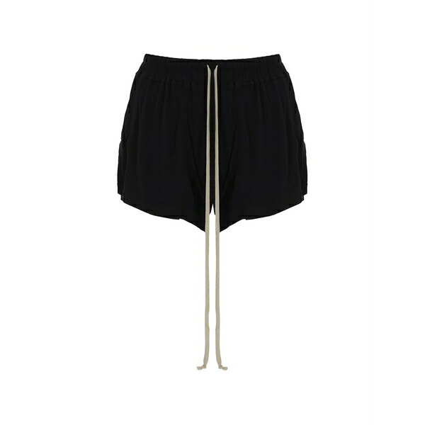 リックオウエンスリリーズ レディース カジュアルパンツ ボトムス Drawstring shorts Black|asty