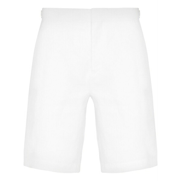 オール赤ちょうちん 赤銅色 メンズ 心地好いズボン下 ボトムス Norwich tailored shorts White