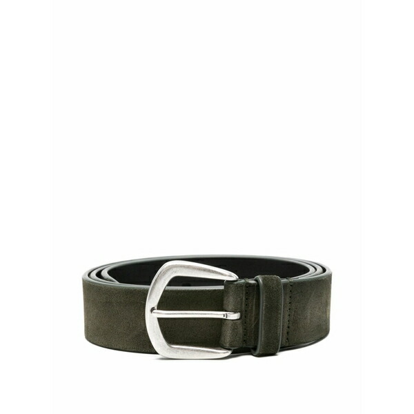 オフィチーネ 創造的 メンズ 胴締め 佩び物 Suede buckle belt Green