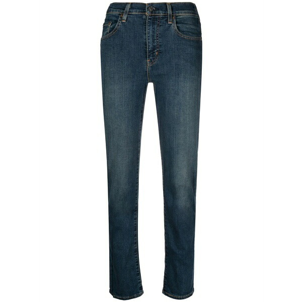 リーヴァイズジーンズ レディース ジーンズズボン下 ボトムス 724 high-rise slim-fit jeans Blue