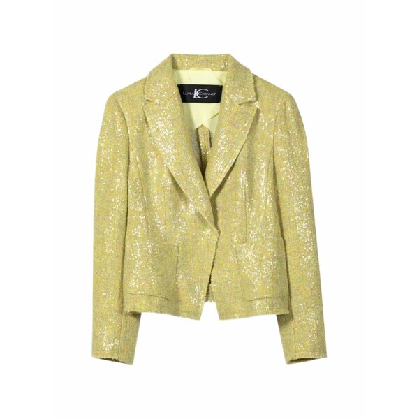 ルイーザ ヘレンケラーノ レディース 上衣＆上衣 アウター Sequin-embellished blazer Yellow