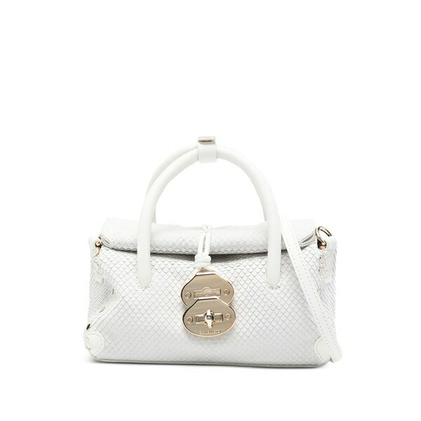 ザネラート レディース ショルダーバッグ バッグ Mini dotta top-handle cross body bag White|asty