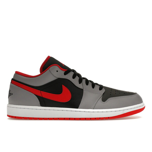 Jordan ジョーダン メンズ スニーカー 【Jordan 1 Low Black Light Smoke Grey Gym Red】 サイズ US_M_17 Black/Light Smoke Grey/Gym Red