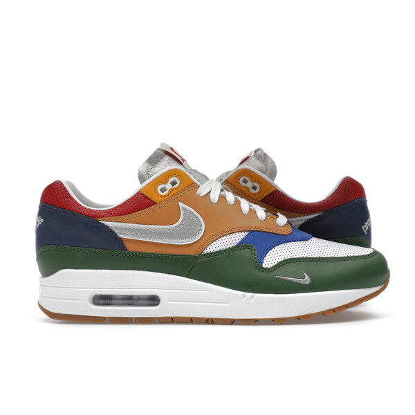 Nike ナイキ メンズ スニーカー  【Nike Air Max 1 Premium Goods White Forest Green】  サイズ US_5(23.0cm) White/Forest Green/Varsity Royal/Varsity Red