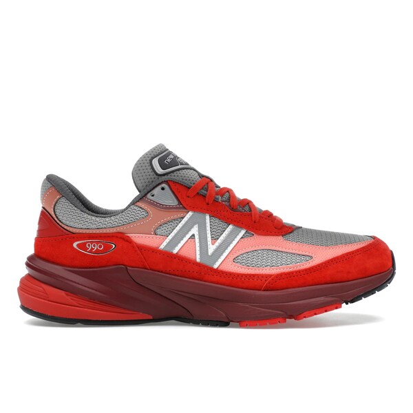 New Balance ニュー平衡にする メンズ スニーカー  【New Balance 990v6 MiUSA Community Red】  大いさ US_6(24.0珊) Community Red/Grey スニーカー-メンズ靴-靴