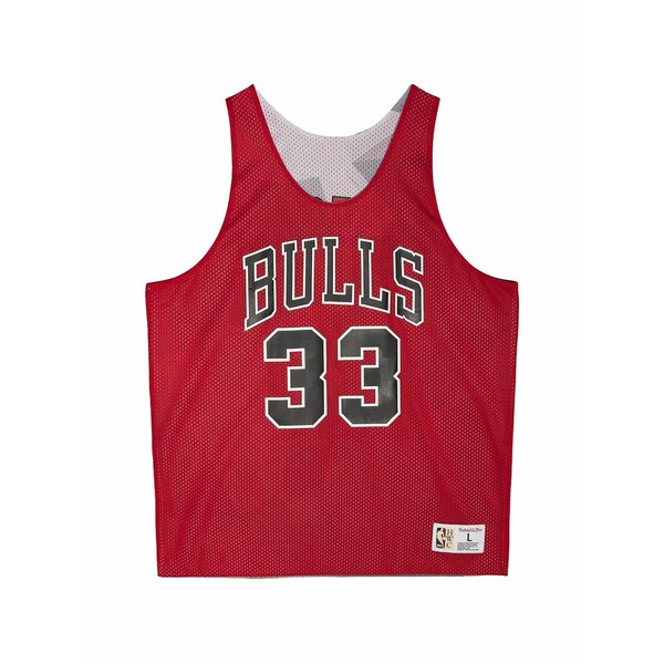 ミッチェル&ネス メンズ Tシャツ トップス Scottie pippen reversible tank top Red｜asty
