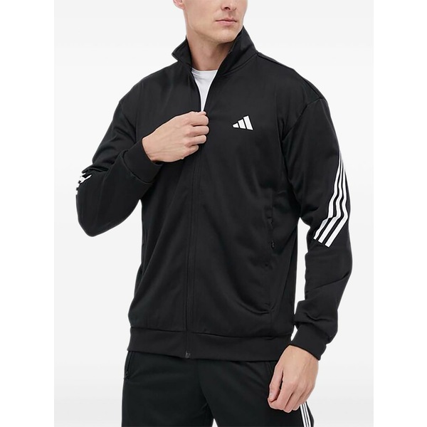 アディダス メンズ 上衣＆上衣 アウター Stripe zip-up jacket Black