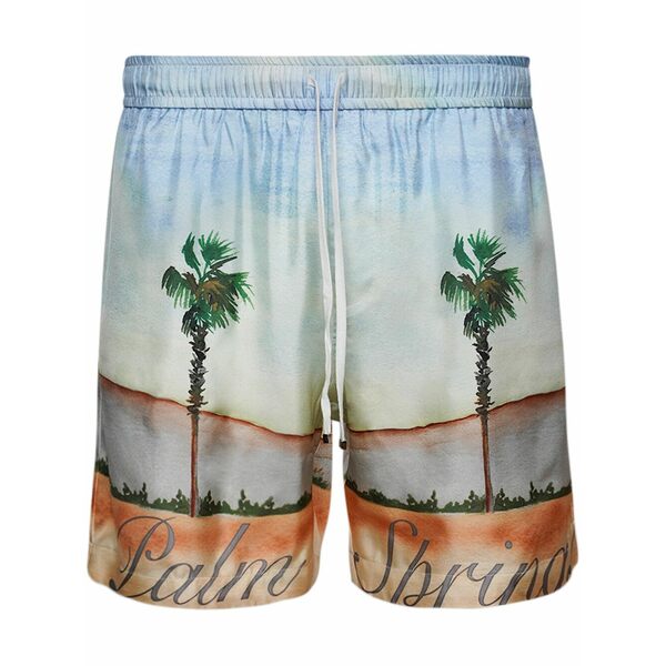 アミリ メンズ カジュアルパンツ ボトムス Dinosaur webster palm-tree shorts Blue｜asty