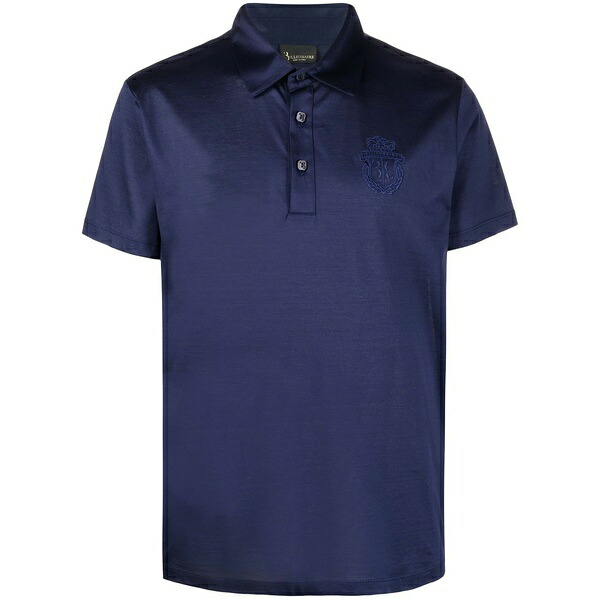 ビリオネア メンズ スポーツシャツ トップス Short-sleeved polo shirt Blue