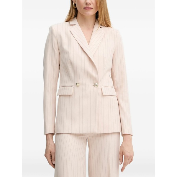 モーガンレーン レディース 上衣＆上衣 アウター Striped fitted blazer Pink レディースファッション-コート・ジャケット