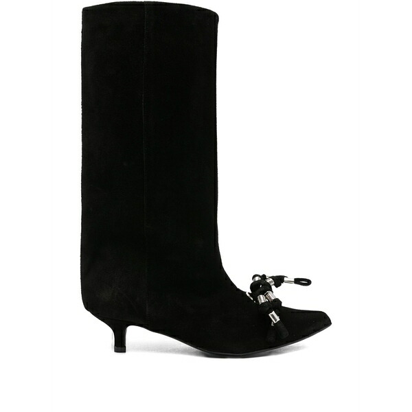 トーガ ピューラ レディース ブーツ シューズ 45mm knotted-tassel suede boots Black