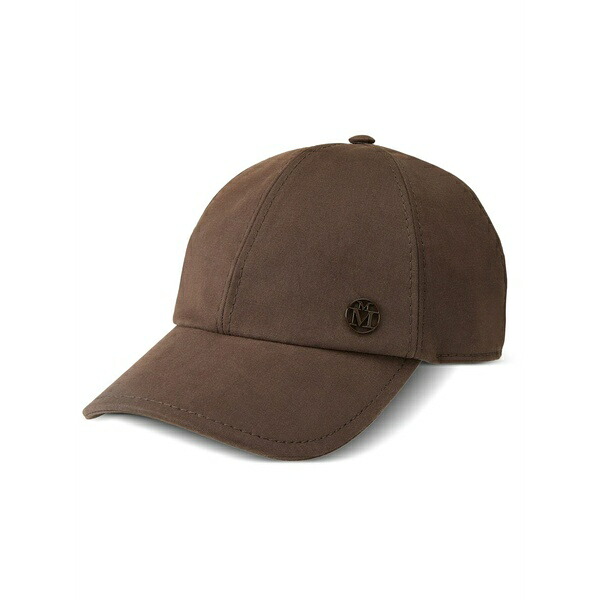 メゾンミッシェル  メンズ かぶり笠 佩び物 Tiger appliqu??-logo baseball cap Brown