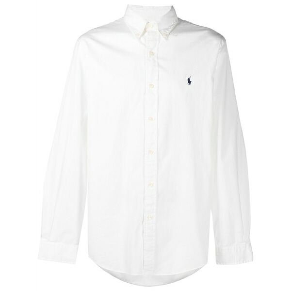 ラルフローレン メンズ シャツ トップス Embroidered logo shirt White|asty