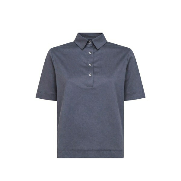 ブランカ ヴィータ レディース スポーツシャツ トップス Cotton polo top Blue