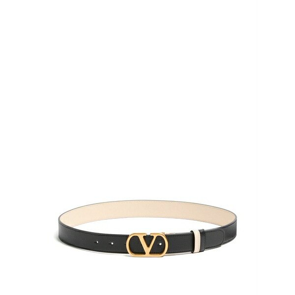 ヴァレンティノ ガラヴァーニ レディース 三尺帯 付属物 Vlogo signature leather belt Black
