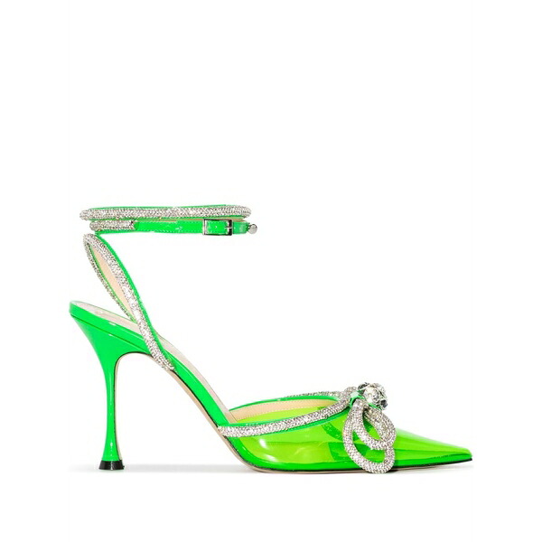 マッハ アンド マッハ レディース パンプス シューズ Double bow pointed pumps Green