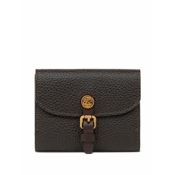 エトロ レディース 金入れ 付属物 Pegasus-embellished buckle wallet Brown