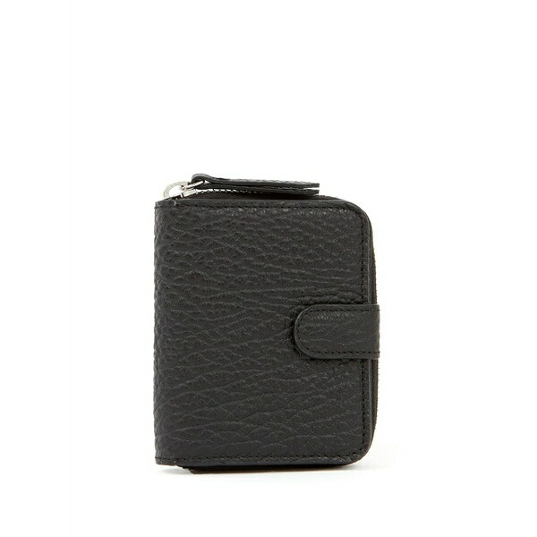 マルタンマルジェラ メンズ 金入れ 付属物 Four-stitch leather wallet  Black