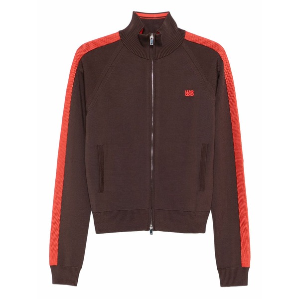 ウェールズ ボナー レディース 上衣＆上衣 アウター Side-stripe track jacket Brown