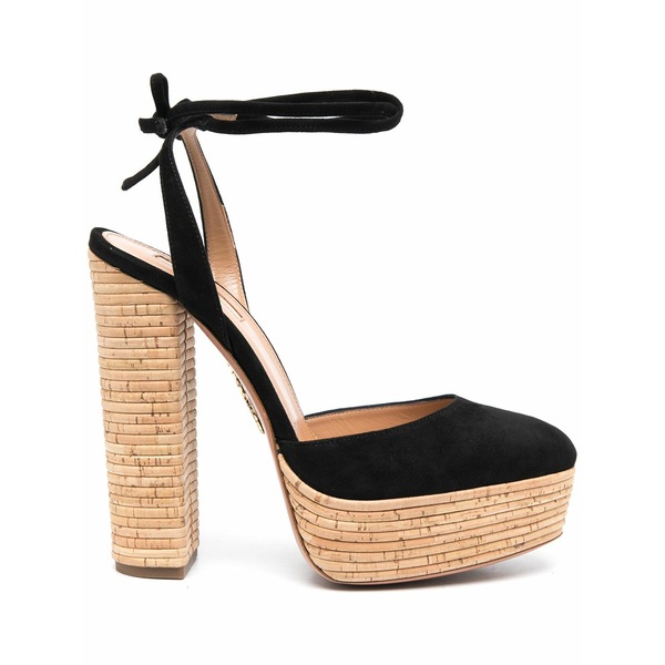 アクアズーラ レディース パンプス シューズ Penelope plateau pumps Black