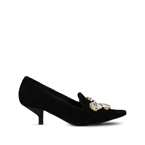 ラス レディース パンプス シューズ 50mm crystal-embellished pointed pumps Black｜asty