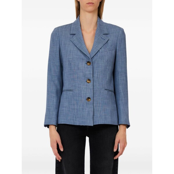 リュージョー レディース 上衣＆上衣 アウター Button notched jacket Blue コート・ジャケット-レディースファッション