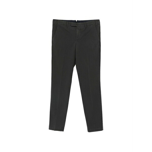 PTトリノ メンズ カジュアルパンツ ボトムス Buttoned pressed-crease trousers Grey｜asty