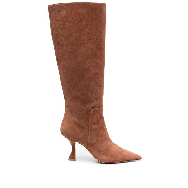 スチュアート ワイツマン レディース ブーツ シューズ Pointed-toe high-heel boots Brown