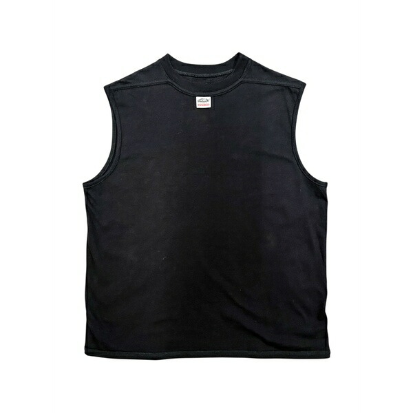 取り次ぎ メンズ カットソー トップス Sleeveless t-shirt Black