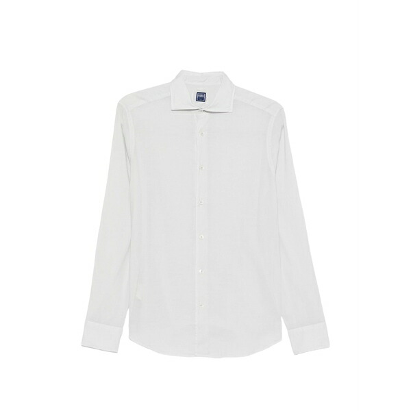 フェデーリ メンズ シャツ トップス Sean spread-collar shirt Grey｜asty
