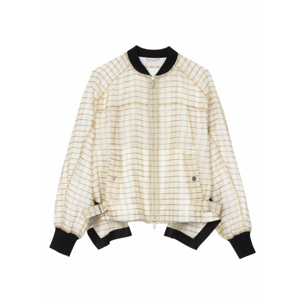 スリーワンフィリップリム レディース 上衣＆上衣 アウター Checked belted bomber jacket Neutrals