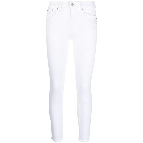 ラルフローレン レディース ジーンズズボン下 ボトムス Mid-rise skinny jeans White