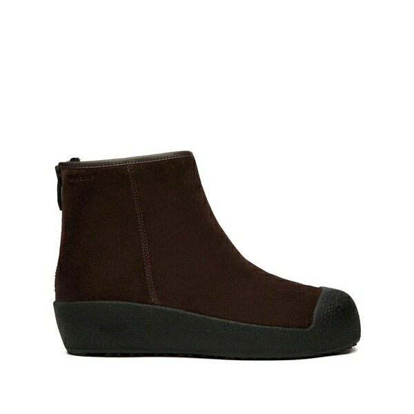 バリー レディース ブーツ シューズ Bally curling boots Brown