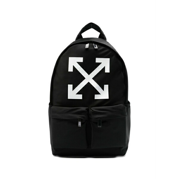 象牙色 メンズ うしろ側容器に並べる・背嚢 御徒面子 Arrow-print backpack Black