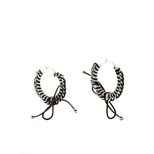 チョポヴァ ロウェナ レディース ピアス&イヤリング アクセサリー Braided earrings Black|asty