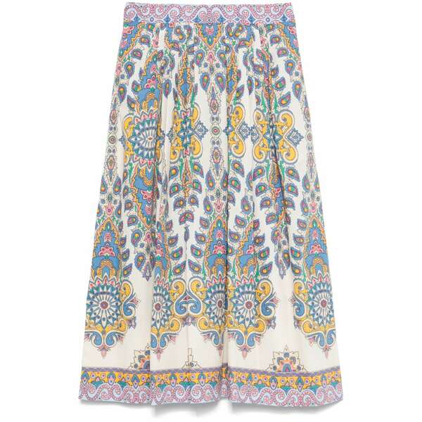 エトロ レディース スコート ボトムス Paisley MIDI skirt Neutrals
