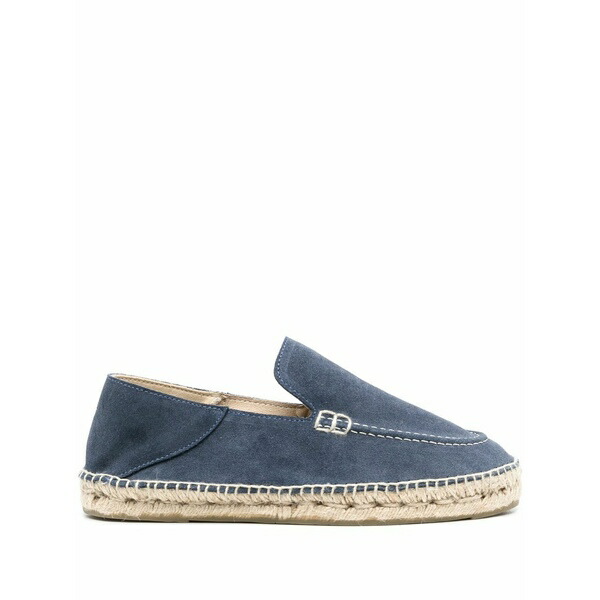 マネビ メンズ サンダル シューズ Hamptons traveler suede espadrilles Blue