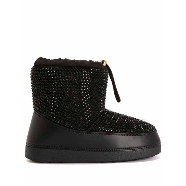 ジュゼッペザノッティ レディース ブーツ シューズ Gz-aspen rhinestone-embellished boots Black