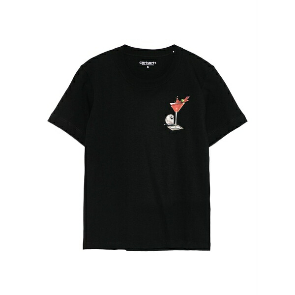 カーハート レディース Tシャツ トップス Cocktail-print t-shirt Black|asty