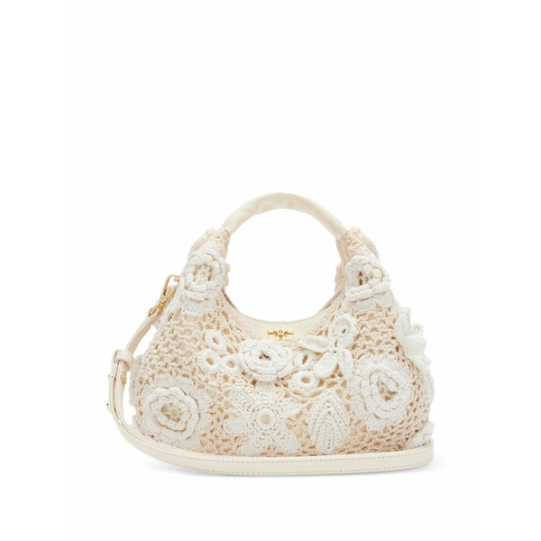 ガニー レディース トートバッグ バッグ Floral crochet tote bag Neutrals