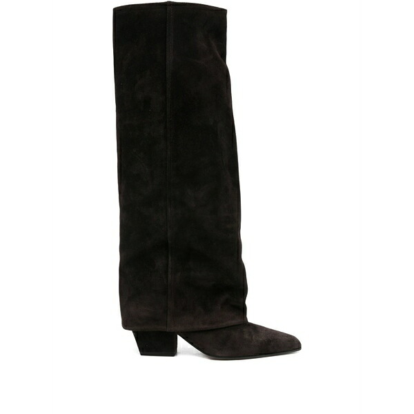 光の都市一つ星の州 レディース ブーツ シューズ Pointed-toe knee-high boots Brown