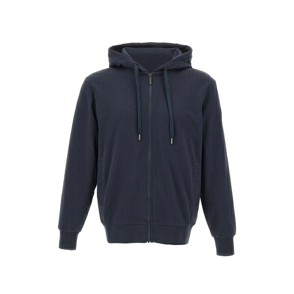 コルマール メンズ ジャケット＆ブルゾン アウター Logo-patch zip-up hooded jacket Blue