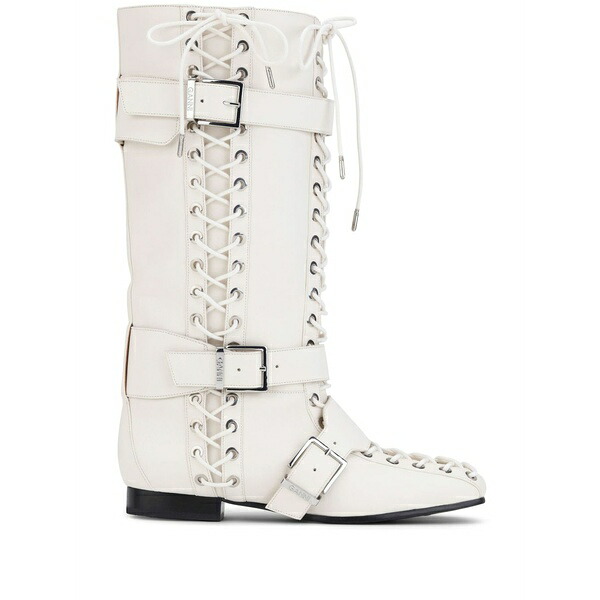 ガニー レディース ブーツ シューズ Lace-up boots White