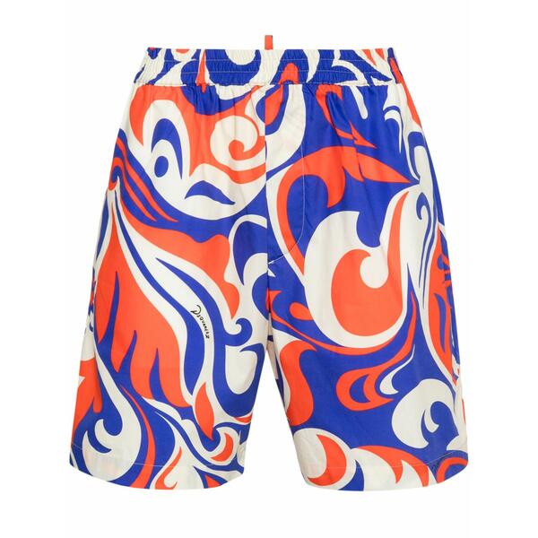 ディースクエアード メンズ 心地好いズボン下 ボトムス Palms beach waves cotton shorts Blue