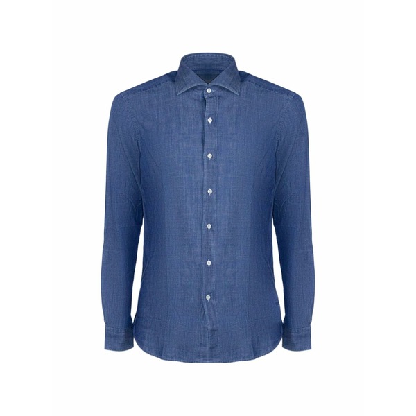 フェイ メンズ シャツ トップス Buttoned shirt Blue｜asty